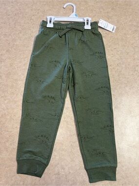 Carter’s Kids Green Dinosaur Print Jogger Pants 5T